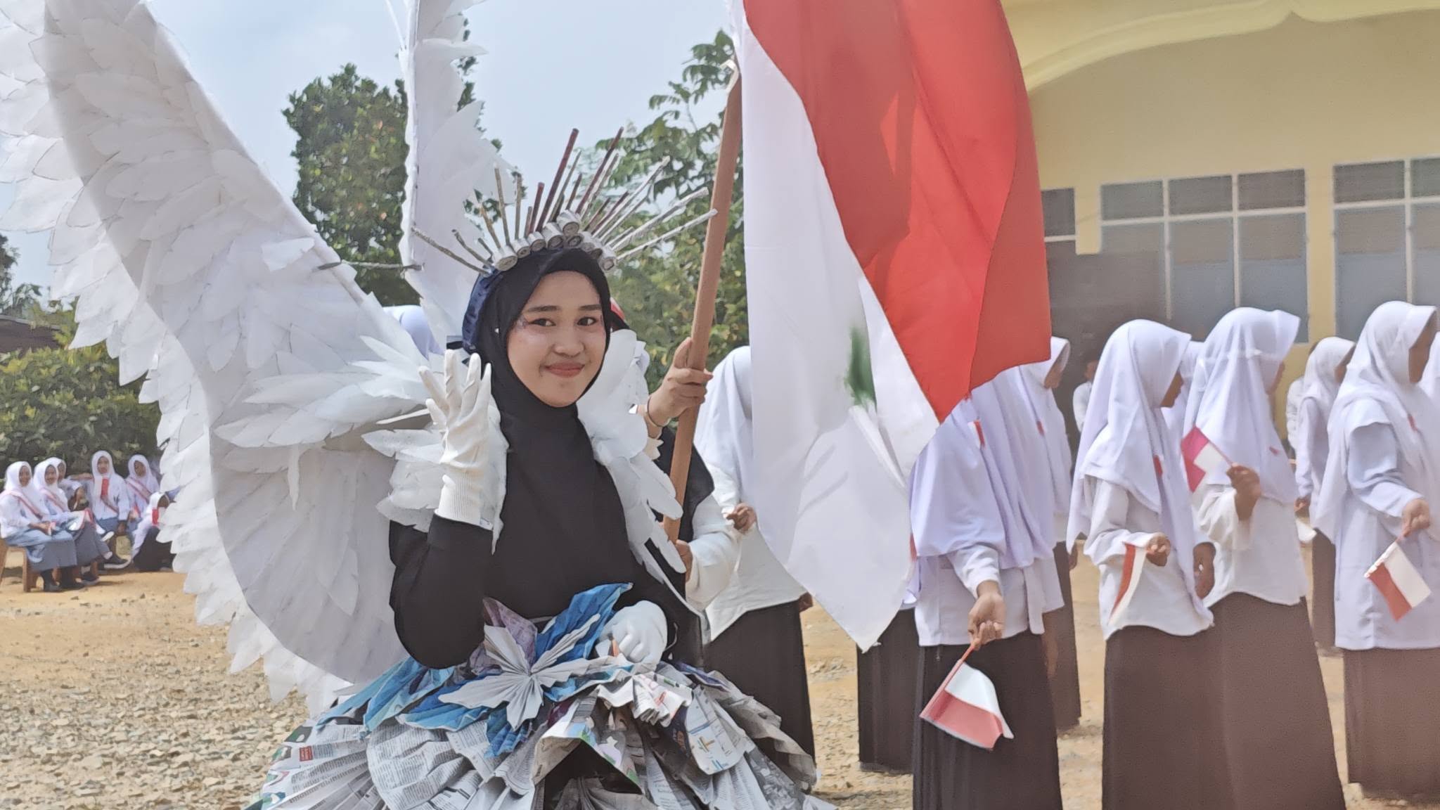 Dokumentasi Upacara Bendera 17 Agustus di Ponpes Syaikh Daud Al Masrur