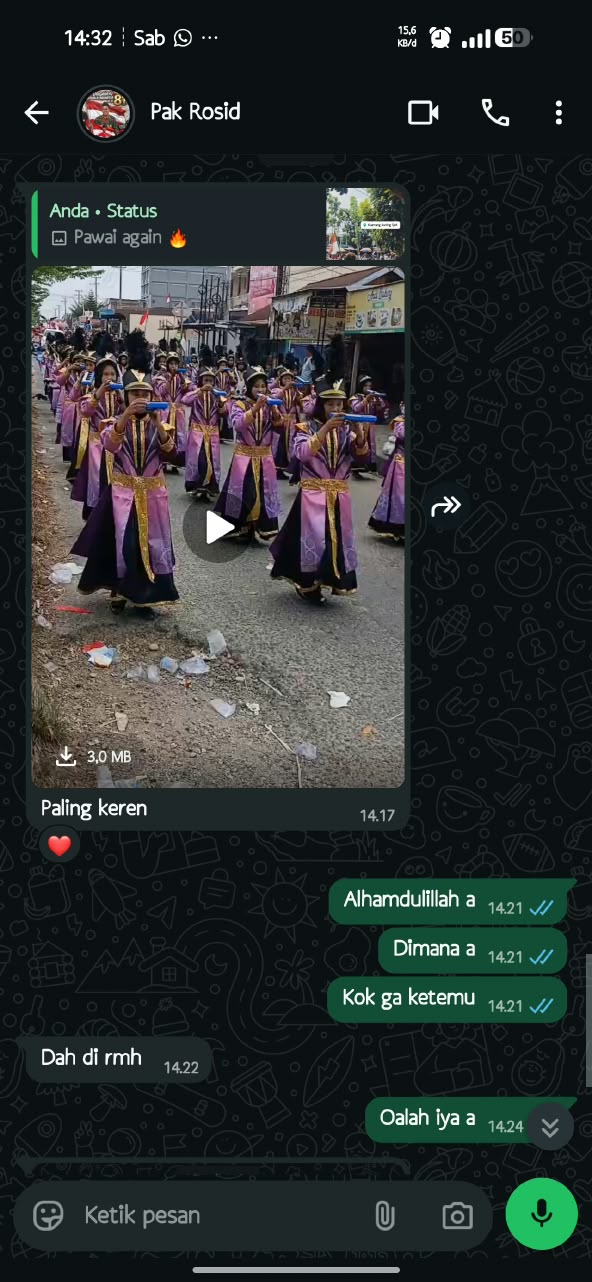 Dokumentasi Pawai HUT RI ke 81 di kecamatan Pelepat Ilir